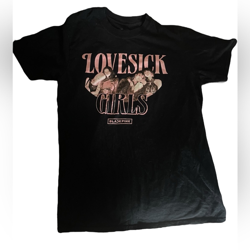 Black Pink LOVESICK Girls t shirt